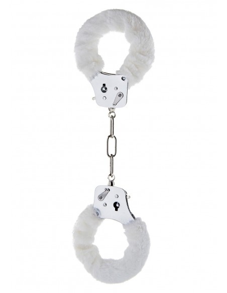 Kajdanki erotyczne Furry Fun Cuffs White Plush - Kajdanki erotyczne - 3