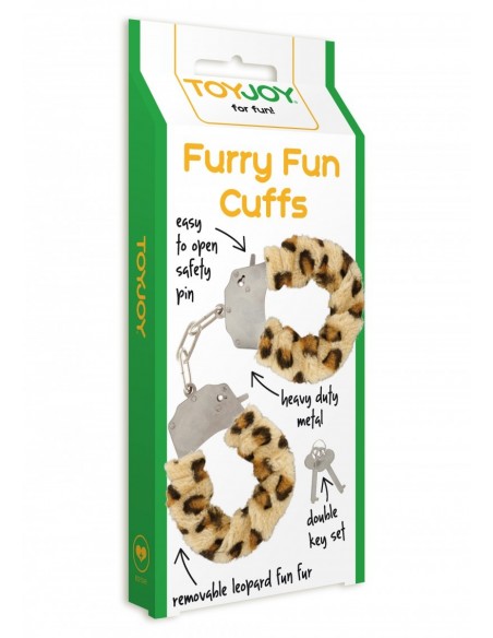 Kajdanki erotyczne Furry Fun Cuffs Leopard Plush - Kajdanki erotyczne - 1