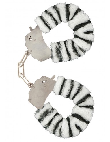 Kajdanki erotyczne Furry Fun Cuffs Zebra Plush - Kajdanki erotyczne - 2