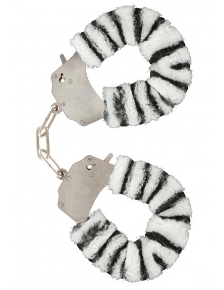 Kajdanki erotyczne Furry Fun Cuffs Zebra Plush - Kajdanki erotyczne - 2