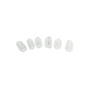 Zestaw nakładek na penisa Power Penis Sleeve Set Transparent - 6 teksturowanych nakładek z TPE, długość 4 cm - 1