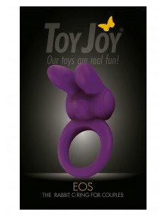 Pierścień na Penisa wibrujący Eos The Rabbit C-Ring Fioletowy - Pierścienie erekcyjne wibrujące - 1 2