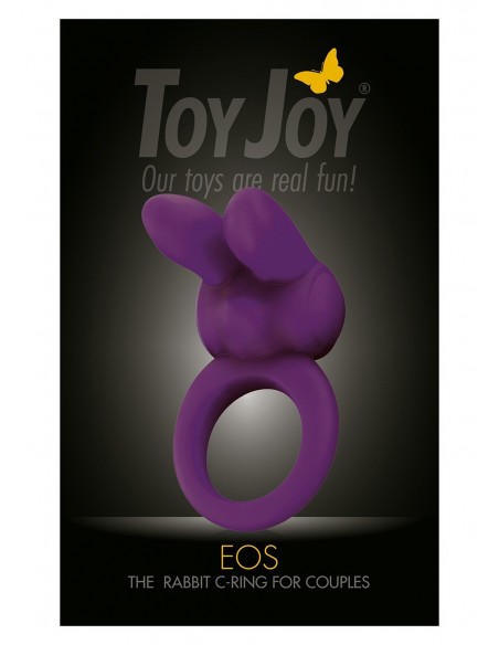Pierścień na Penisa wibrujący Eos The Rabbit C-Ring Fioletowy - Pierścienie erekcyjne wibrujące - 2