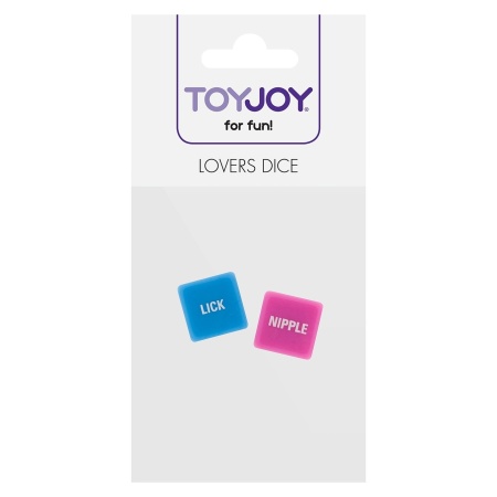Kości miłosne Lovers Dice Pink z losowaniem zadań i części ciała (bok 1.6 cm) - 1