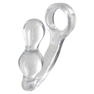 Korek analny Power Plug & Penisring z elastycznym pierścieniem erekcyjnym, długość korka 10 cm - 1