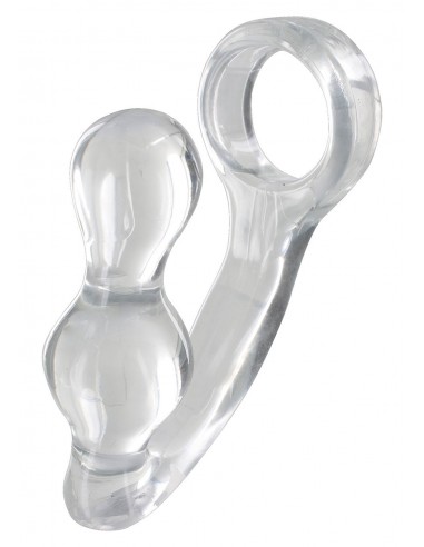 Buttplug Power Plug / Penisring Clear - Korki analne pozostałe - 1