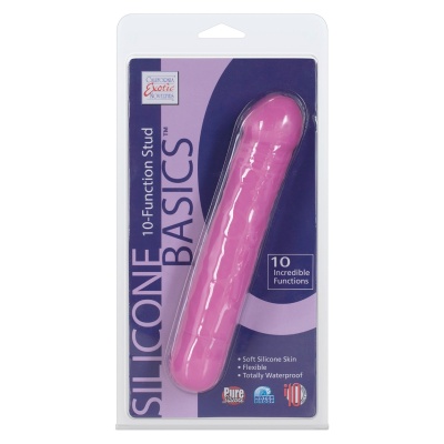 Wibrator Basics 10 Function Stud z 10 trybami wibracji i lekkim wygięciem, 19 cm - 1 2