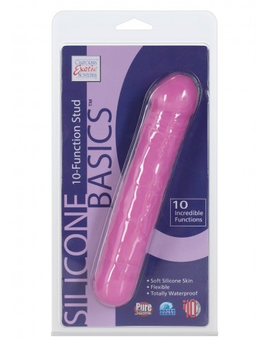 Realistyczny wibrator Basics 10 Function Stud Pink - Wibratory Realistyczne - 2