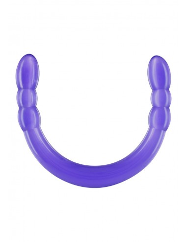 Elastyczne i długie podwójne dildo ToyJoy 45 cm Purple - Dilda podwójne - 1