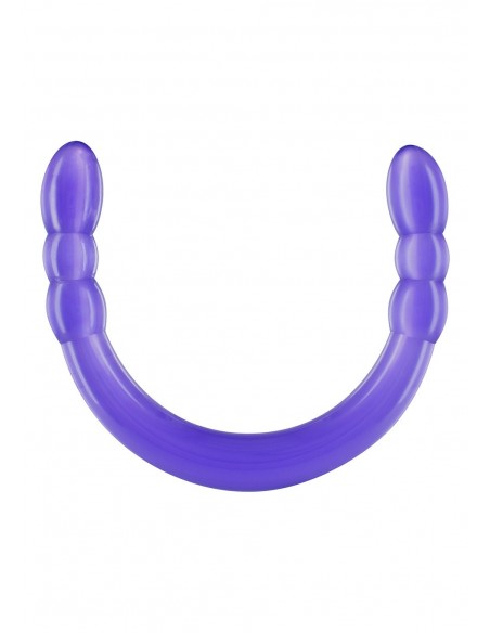 Elastyczne i długie podwójne dildo ToyJoy 45 cm Purple - Dilda podwójne - 1
