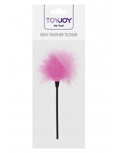 Pejcz BDSM Sexy Feather Tickler Pink - Baty, pejcze i packi - 1