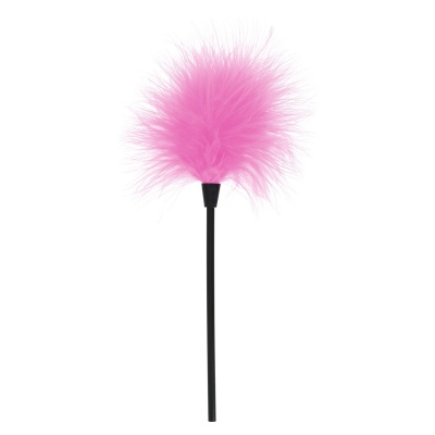 Piórko do pieszczot Sexy Feather Tickler Pink z naturalnego puchu indyczego, 22 cm - 1 2