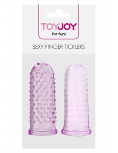 Stymulujące nakładki na palce Sexy Finger Ticklers Purple - Nakładki na palce - 1