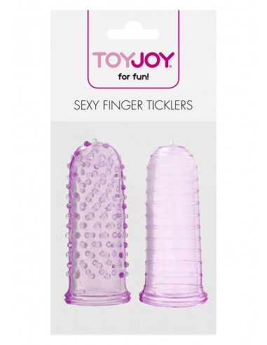 Stymulujące nakładki na palce Sexy Finger Ticklers Purple - Nakładki na palce - 1