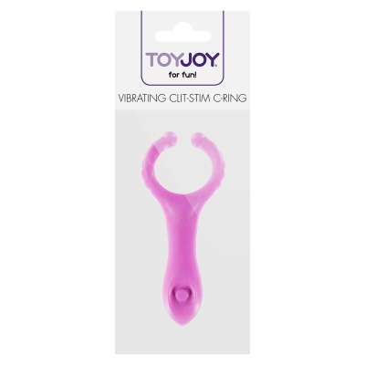 Wibrujący pierścień na penisa Vibrating Clit-Stim C-Ring ze stymulatorem łechtaczki, ok. 10 cm - 1 2