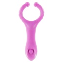 Wibrujący pierścień na penisa Vibrating Clit-Stim C-Ring ze stymulatorem łechtaczki, ok. 10 cm - 1