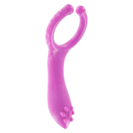 Wibrujący pierścień na penisa Vibrating Clit-Stim C-Ring ze stymulatorem łechtaczki, ok. 10 cm - 3