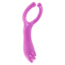 Wibrujący pierścień na penisa Vibrating Clit-Stim C-Ring ze stymulatorem łechtaczki, ok. 10 cm - 3