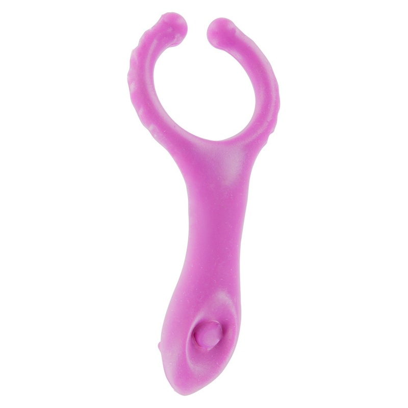 Wibrujący pierścień na penisa Vibrating Clit-Stim C-Ring ze stymulatorem łechtaczki, ok. 10 cm - 4