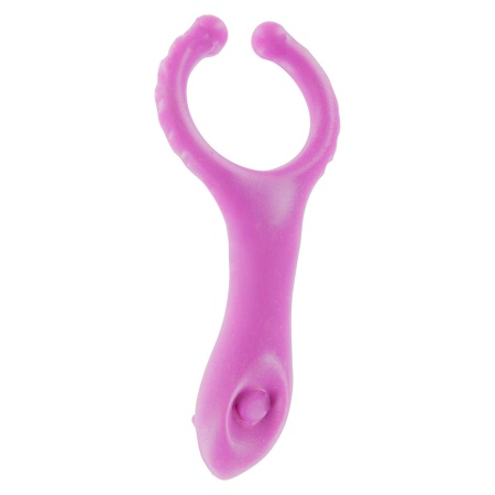 Wibrujący pierścień na penisa Vibrating Clit-Stim C-Ring ze stymulatorem łechtaczki, ok. 10 cm - 4