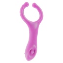 Wibrujący pierścień na penisa Vibrating Clit-Stim C-Ring ze stymulatorem łechtaczki, ok. 10 cm - 4