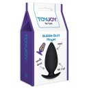 Korek analny Bubble Butt Player Expert Black z podstawą T, 10,5 cm - 2