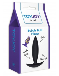 Korek analny Bubble Butt Player Starter Black - Korki analne silikonowe - 1 2