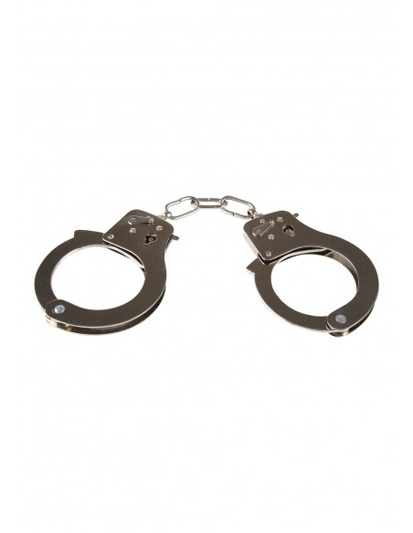 Kajdanki Erotyczne Metal Handcuffs Stalowe - Kajdanki erotyczne - 5