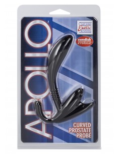 Stymulator Analny Apollo Curved Probe Czarny - Masażery i stymulatory prostaty - 1 2