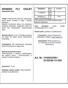 Hiszpańska mucha Spanish Fly Violet - Zwiększenie libida i potencji u kobiet - 1 2