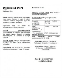 Hiszpańska mucha Spanish Love Drops Lavetra 15 ml - Zwiększenie libida i potencji u kobiet - 1 2