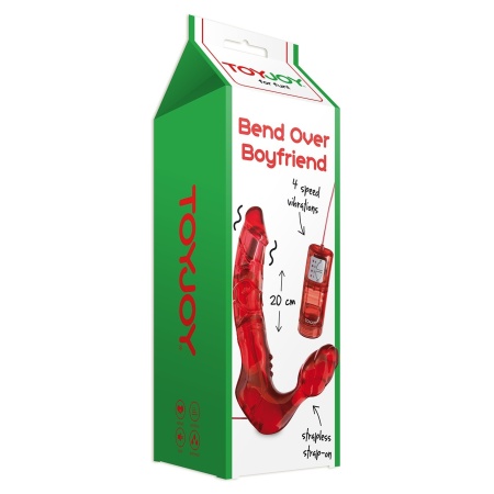Proteza penisa Bend Over Boyfriend Vibrator dwustronna 17 cm - 2