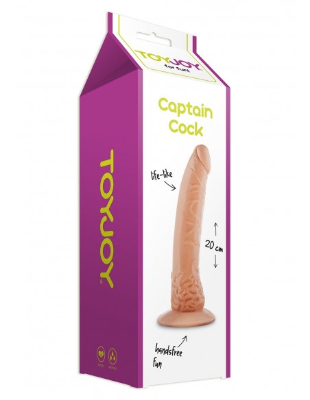 Dildo Captain Cock 20Cm Dong Flesh - Dilda realistyczne - 2