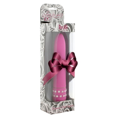 Wibrator Diamond Superbe Vibe Pink z regulacją wibracji, 18 cm - 1
