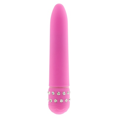 Wibrator Diamond Superbe Vibe Pink z regulacją wibracji, 18 cm - 1 2
