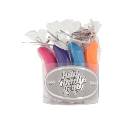 Mini wibrator Viberette G-Spot z zakrzywioną końcówką, długość całkowita 12 cm - 1 2