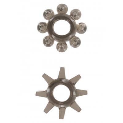 Power Stretchy Rings – zestaw 2 elastycznych pierścieni erekcyjnych z wypustkami, średnica wewnętrzna 2,5 cm - 1