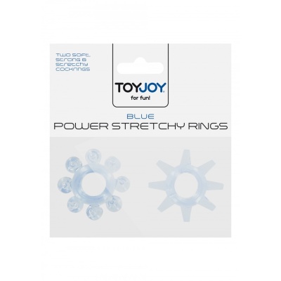 Pierścienie erekcyjne Power Stretchy Rings z wypustkami, średnica 2 cm - 1 2