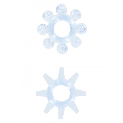 Pierścienie erekcyjne Power Stretchy Rings z wypustkami, średnica 2 cm - 1