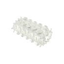 Nakładka na penisa Power Stretchy Sleeve Transparent z wypustkami 6,5 cm - 1