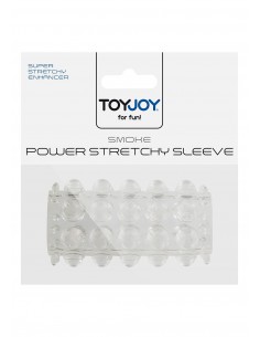 Nakładka Na Penisa  Power Stretchy Sleeve Clear - Przedłużki i nakładki na penisa - 1 2