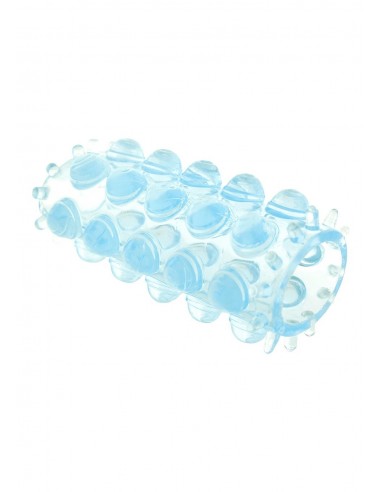 Nakładka Na Penisa  Power Stretchy Sleeve Blue - Przedłużki i nakładki na penisa - 1