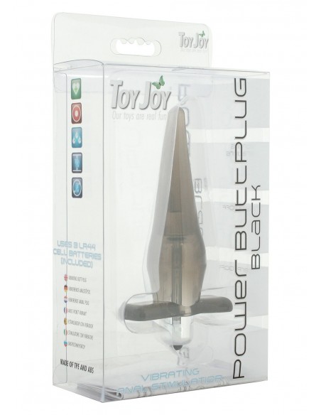 Korek analny wibrujący Power Buttplug Smoke - Kulki i korki analne wibrujące - 1