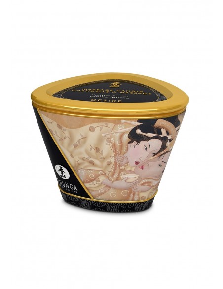 Świeca / Krem Do Masażu Shunga Candle Desire/Vanilla 170 ml - Świece zapachowe do masażu - 2