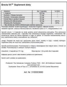 Erectavit - Erection Stimo 2 kaps. - Dłuższa i mocniejsza erekcja - 1 2