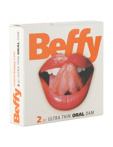 Prezerwatywy XXL Beffy Oral Dam 2 szt. - Prezerwatywy klasyczne - 1