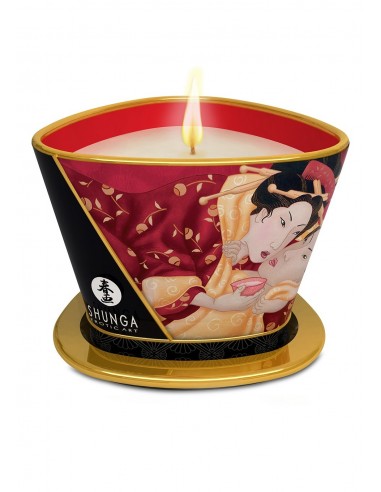 Świeca / Krem Do Masażu Shunga Candle Strawberry 170 ml - Świece zapachowe do masażu - 1