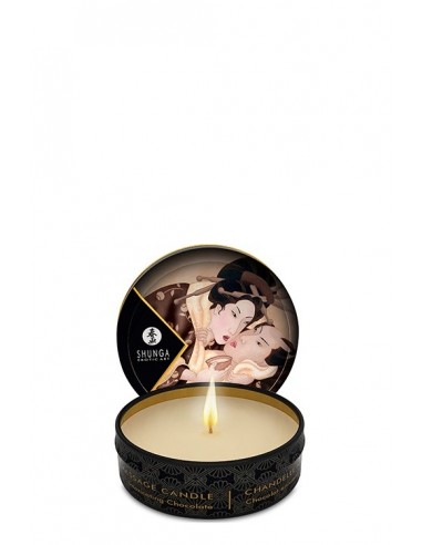 Świeca / Krem Do Masażu Shunga Candle Chocolate / Excitation 30 ml - Świece zapachowe do masażu - 1