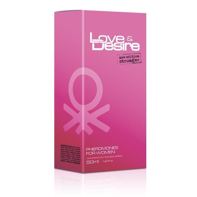 Feromony Love Desire 50 ml dla kobiet – różowa edycja - 1 2