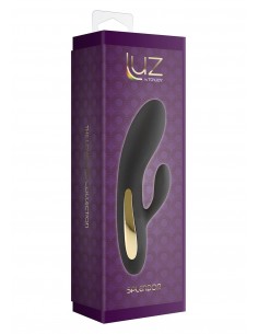 Ekskluzywny wibrator Splendor Rabbit Black - Wibratory Króliczki - 1 2